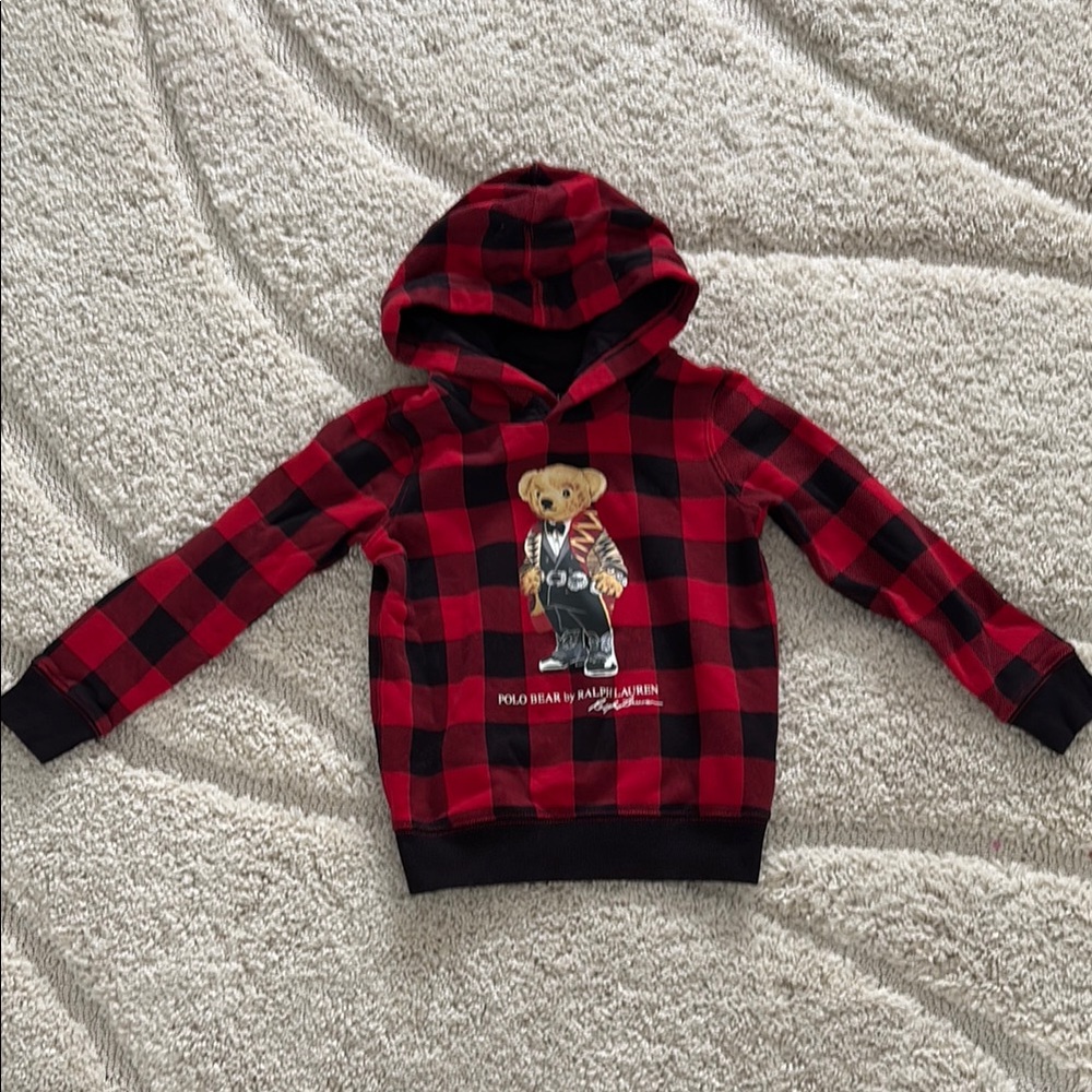 Polo Ralph Lauren classic teddy bear holiday hoodie worn twice
